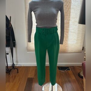 Zara Vibrant Green Trousers